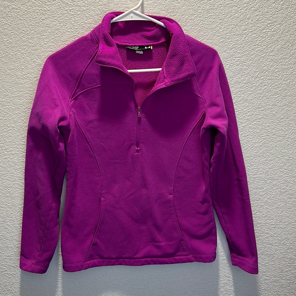 Under Armour Purple 1/4 zip pullover